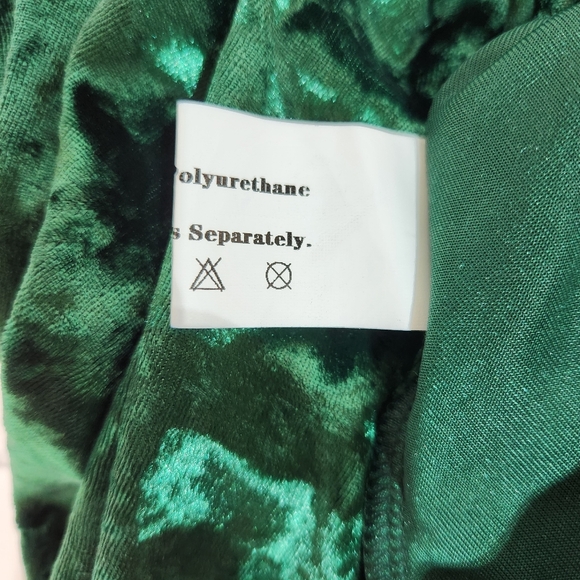 Green Velvet DRESSFO Hi Low Festival Cosplay Dress (US 12) - Picture 14 of 15